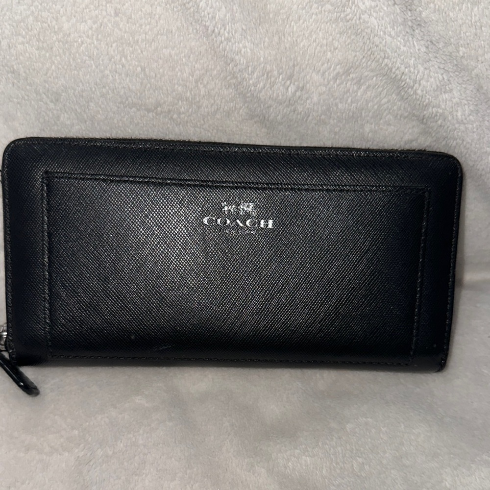 Coach Black Leather Wallet